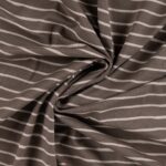 Jersey Streifen - Taupe / Sand