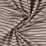Jersey Streifen - Sand / Taupe