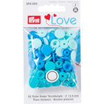 PRYM LOVE DRUCKKNOPF SET "COLOR SNAP" - BLAU