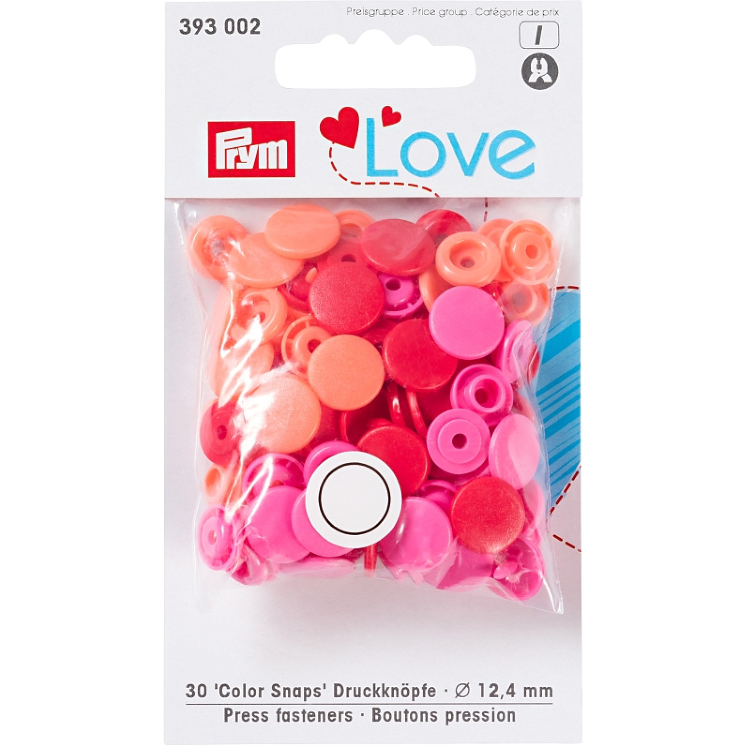 393002_prym_love_druckknopf_color_snaps_rot_online PRYM LOVE DRUCKKNOPF SET "COLOR SNAP" - ROT – Bild 1