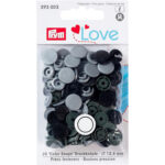 PRYM LOVE DRUCKKNOPF SET "COLOR SNAP" - GRAU