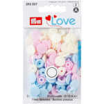 PRYM LOVE DRUCKKNOPF SET "COLOR SNAP" - ROSA/HELLBLAU/CREME