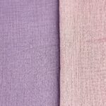 Musselin Uni - zweifarbig - lavendel/rosa