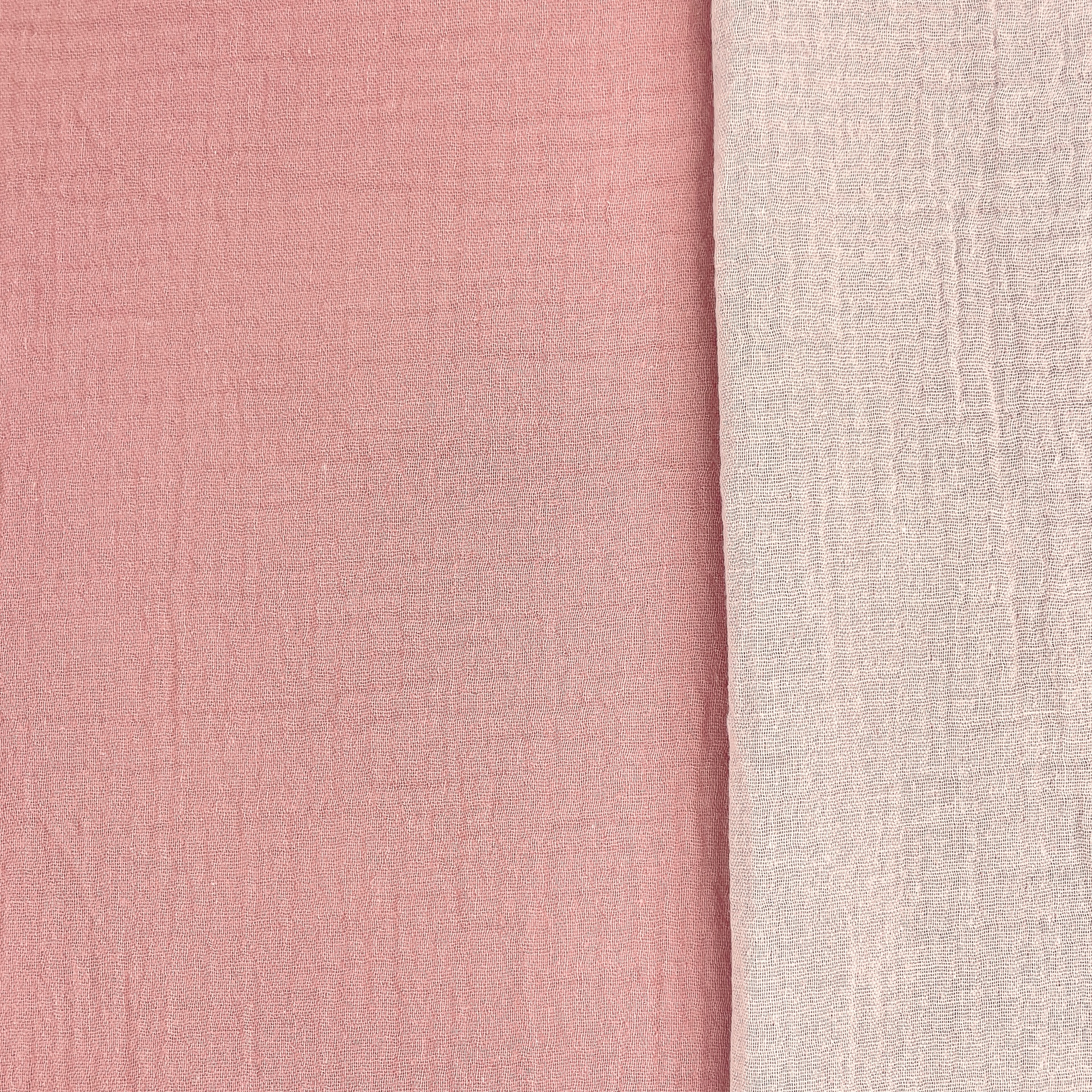 Lila Musselin Uni - zweifarbig - mauve/hellrosa – Bild 1