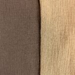 Musselin Uni - zweifarbig - mokka/beige