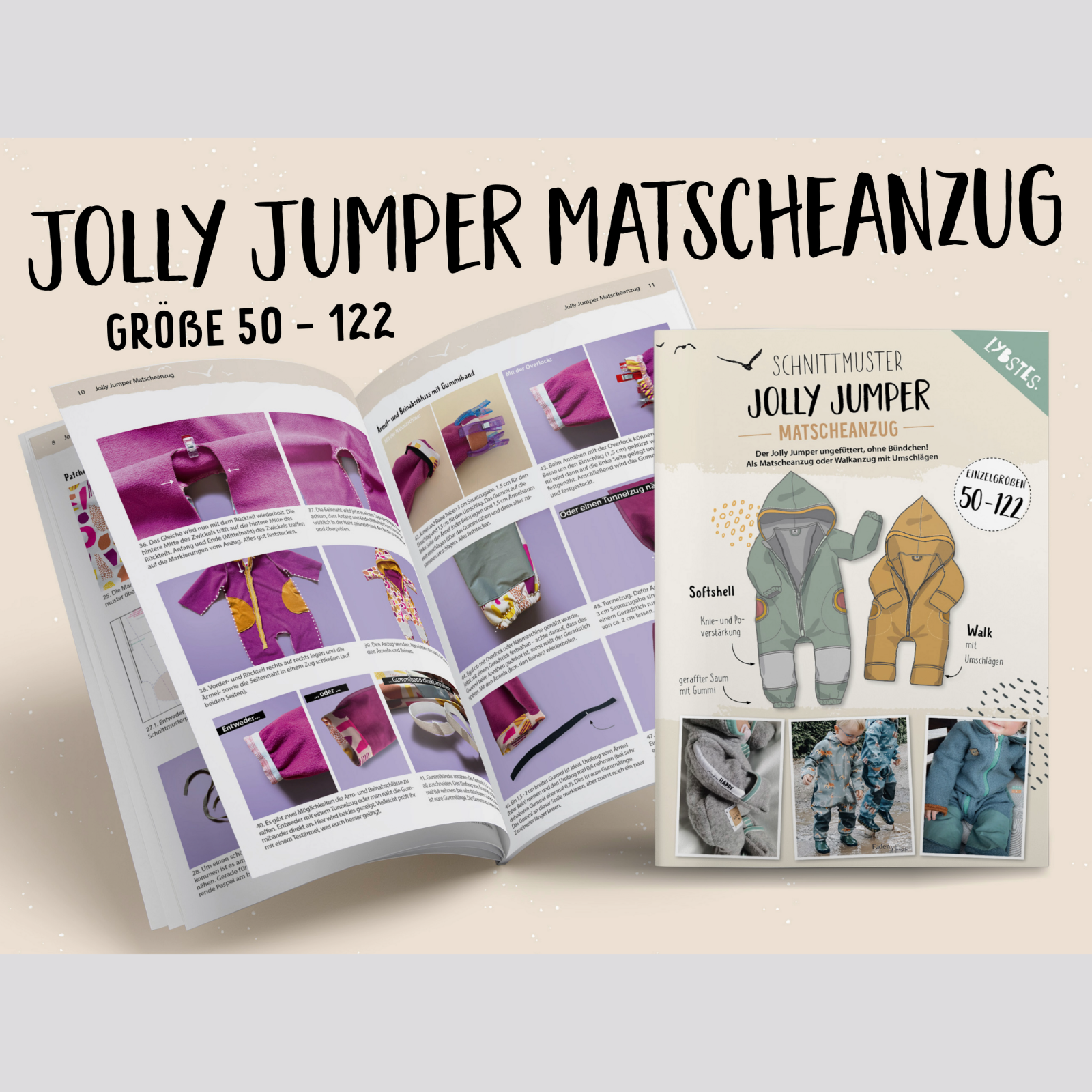 Unbenannt-1(4) Lybstes. Jolly Jumper Outdoor Matsch (Gr. 50 - 122) – Bild 1