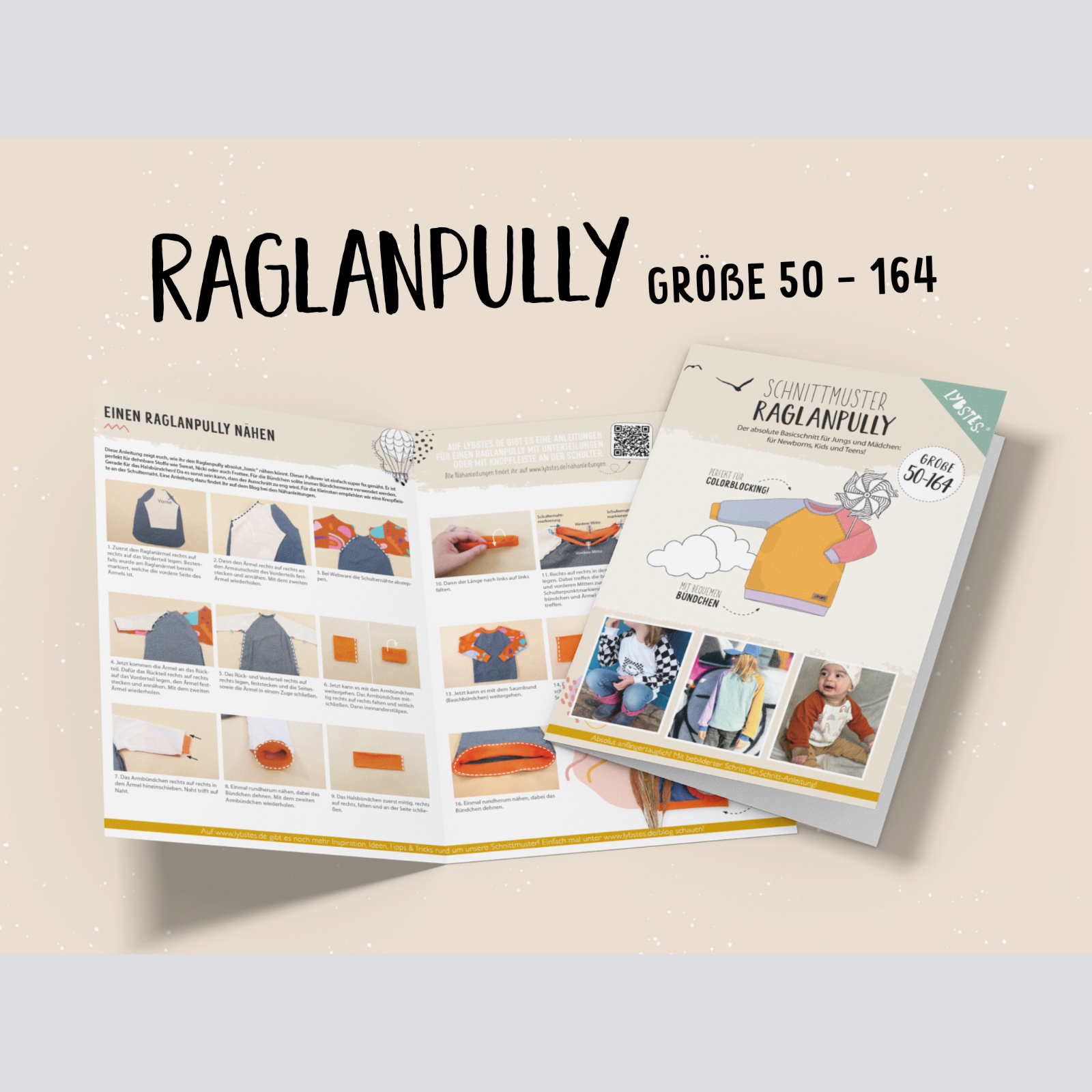 Unbenannt-1(7) Lybstes. Raglanpully (Gr. 50 - 164) – Bild 1