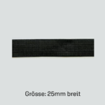 Gummiband - 25mm - schwarz