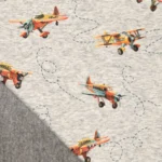 Flugzeuge - grey meliert
